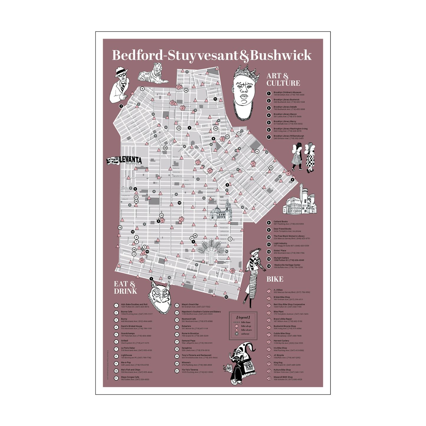 Brooklyn Biking Guide – Bed-Stuy & Bushwick Cycling Map With Local Bike Spots
