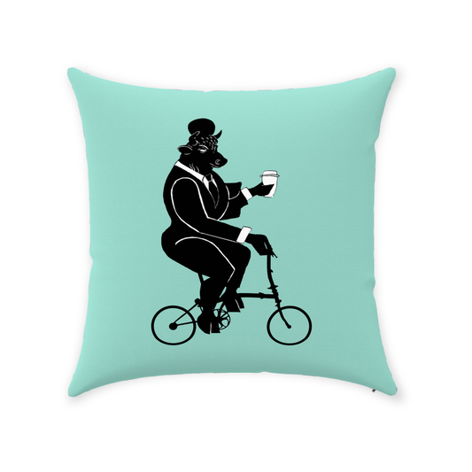 Egyptian God Apis Pillow – Inch Throw Pillow with Folding Bike Art