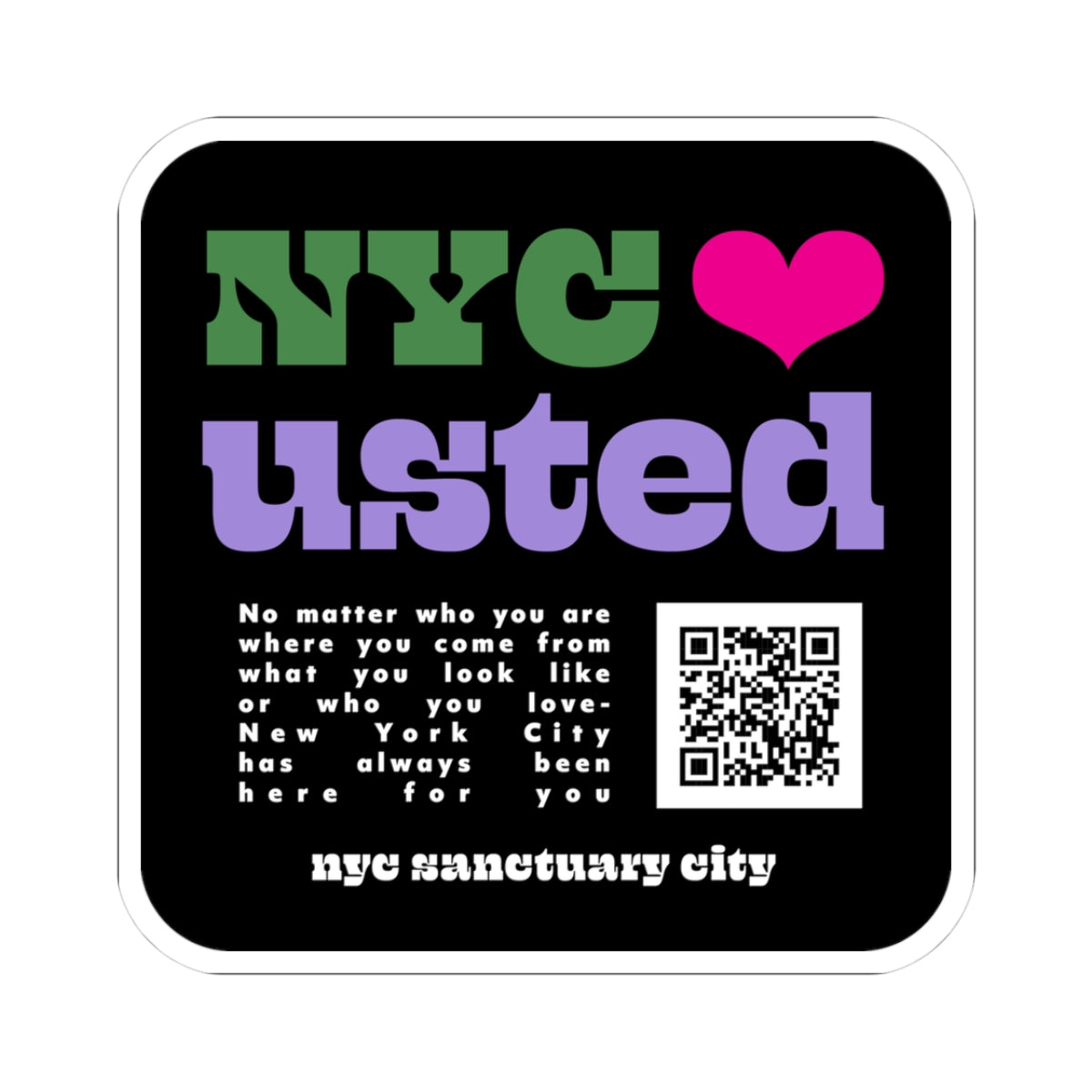 NYC ♥ Usted Sticker