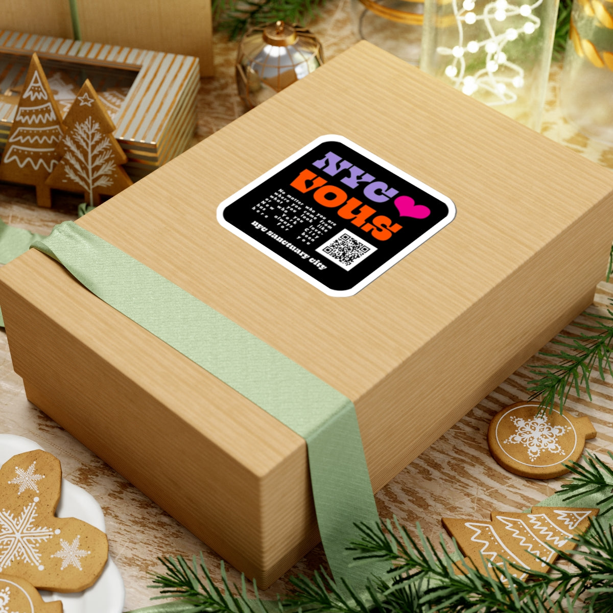 Sanctuary City Sticker – 3"x3" NYC Vinyl Sticker | Immigrant Solidarity Decal | French Language