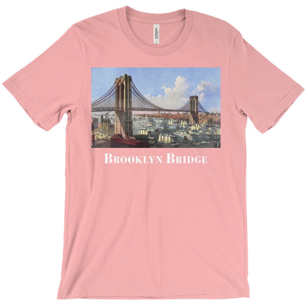 Vintage Graphic Tee – Brooklyn Bridge Shirt With Classic Cotton Comfort