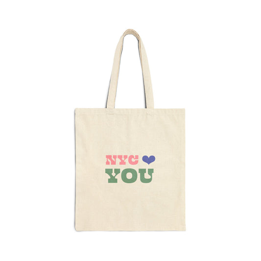 Sanctuary City NYC ♥️ You Cotton Canvas Tote Bag - English