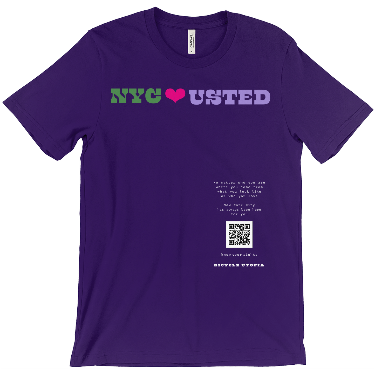 NYC ♥️ You NYC Graphic Tee – Immigrant Rights | Sanctuary City - Spanish Language