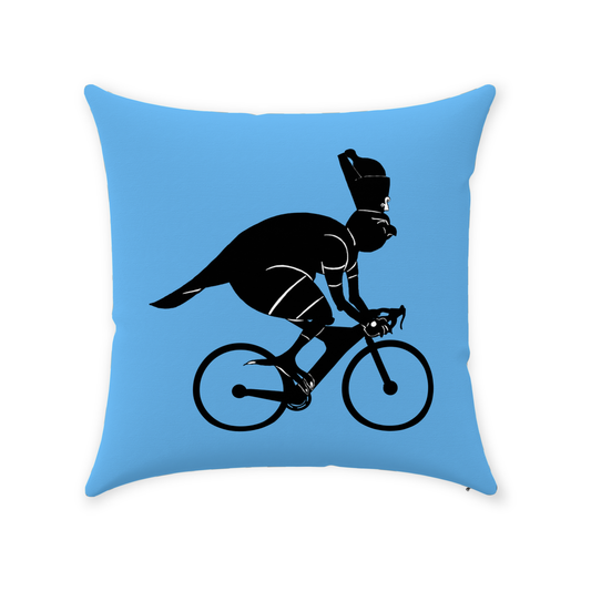 Horus Throw Pillow – Egyptian Blue Accent Decorative Cushion With Polyester Fill Insert