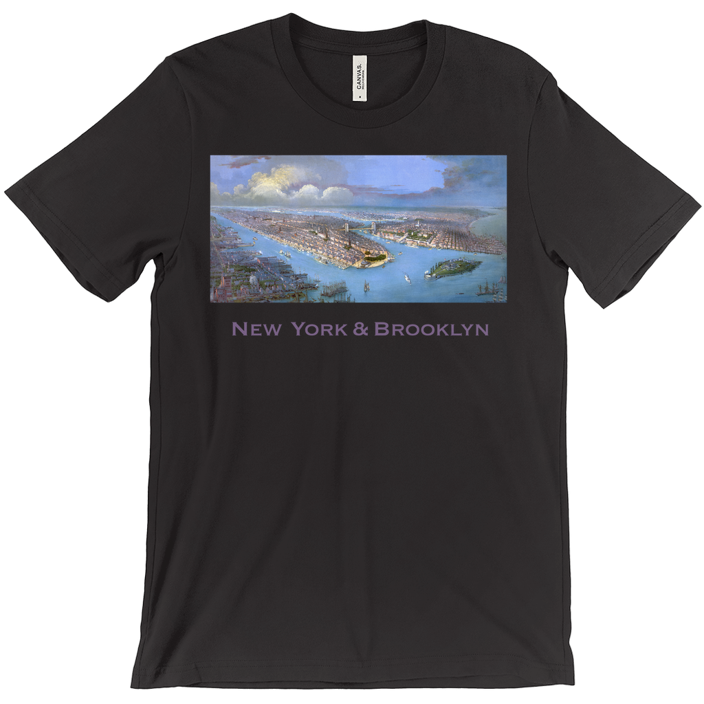 Vintage New York Tee – Brooklyn Retro Waterfront Shirt With Soft Premium Cotton