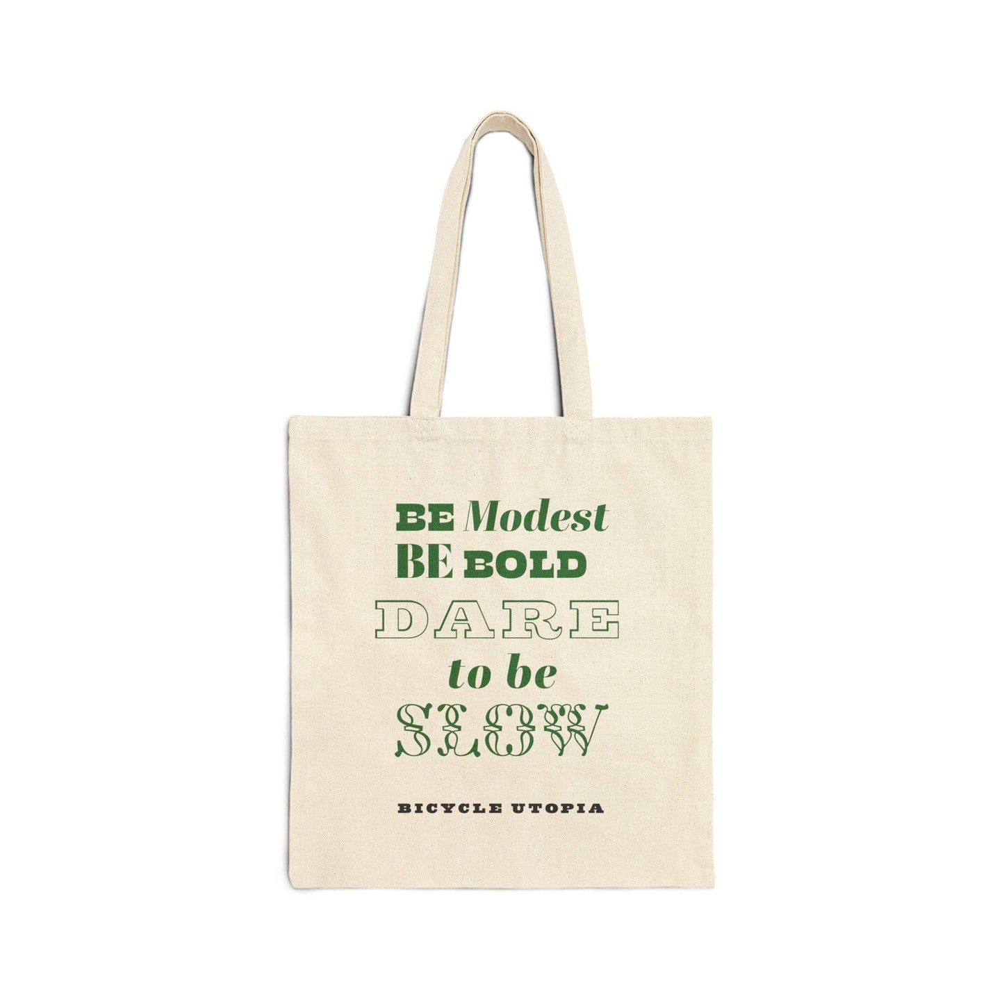 Canvas Tote Bag – Durable Cotton Reusable Shopping Bag With Bold Message