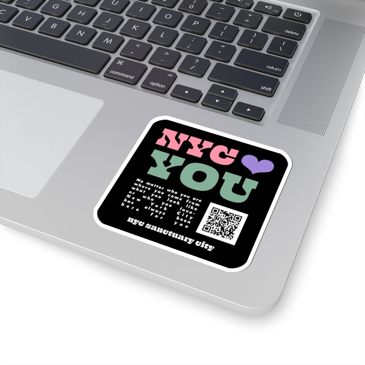 Sanctuary City Sticker – 3"x3" NYC Vinyl Sticker | Immigrant Solidarity Decal | English Language