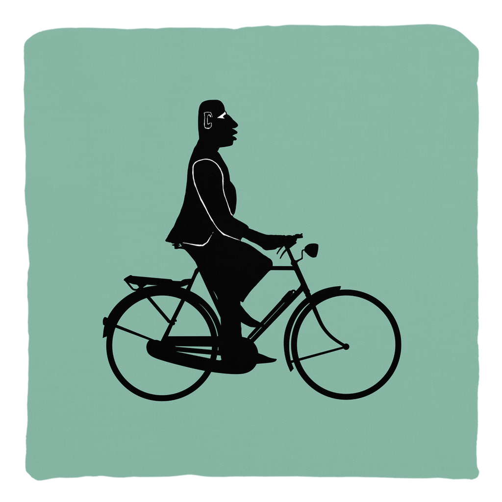 Commuter Bike Pillow – Urban Cycling Decor With Vintage Bicycle
