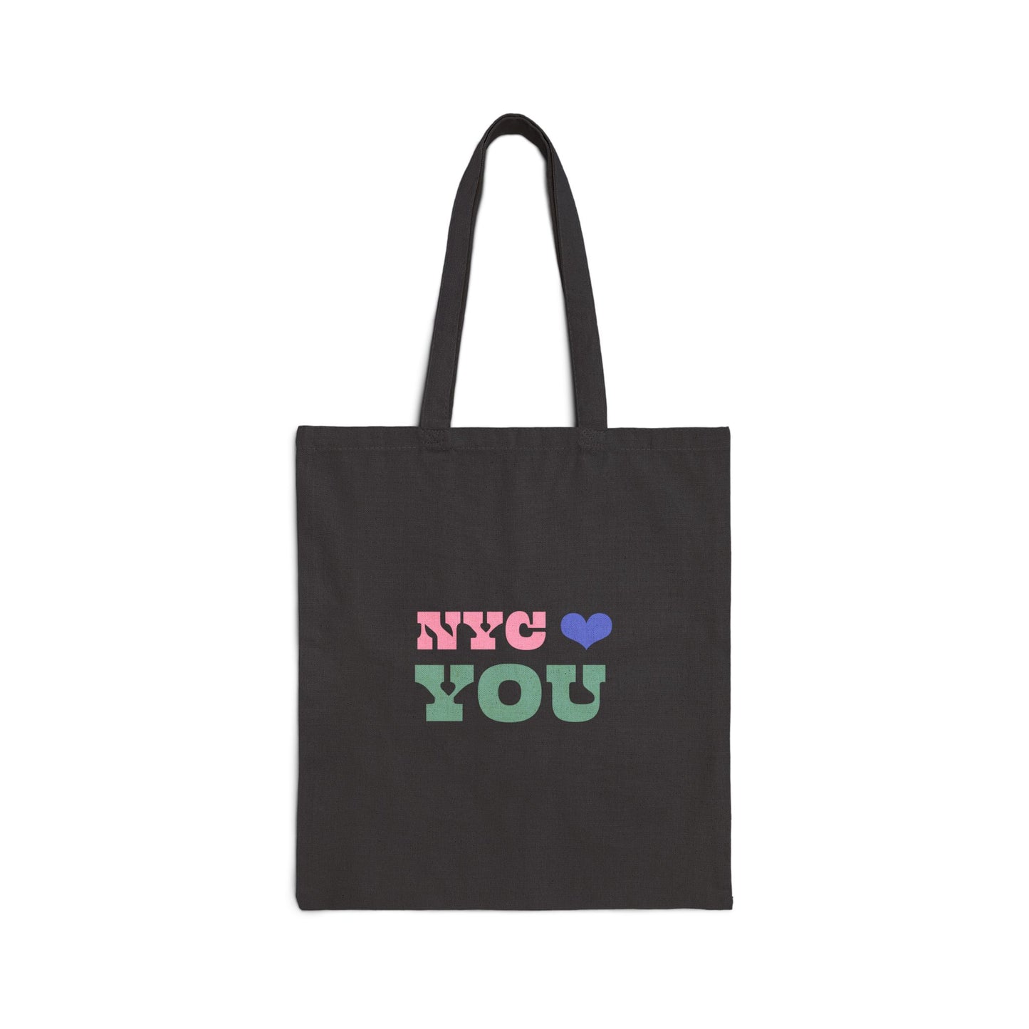 Sanctuary City NYC ♥️ You Black Cotton Canvas Tote Bag - English