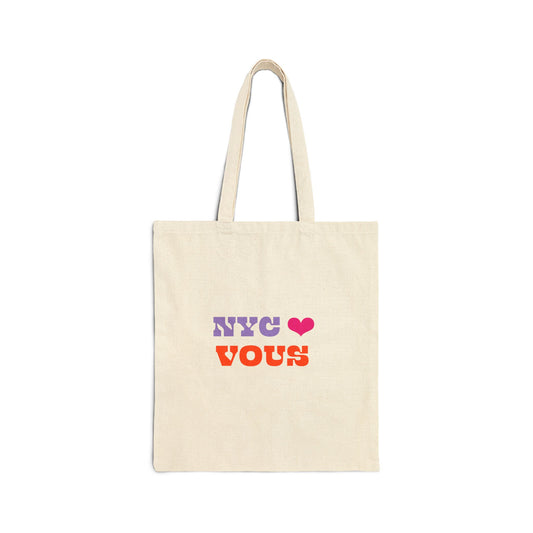 Sanctuary City NYC ♥️ You Cotton Canvas Tote Bag - French