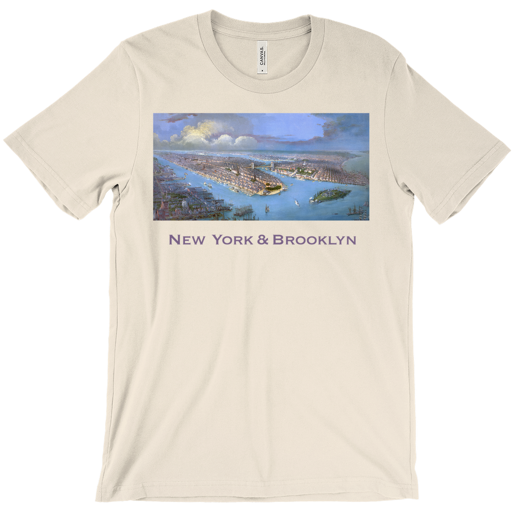 Vintage New York Tee – Brooklyn Retro Waterfront Shirt With Soft Premium Cotton