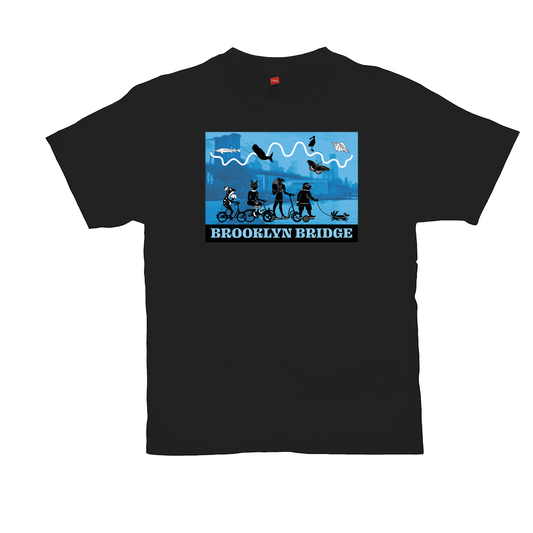Brooklyn Bridge Park Tee – Classic Cotton Graphic T-Shirt With Moonlight Ride Design