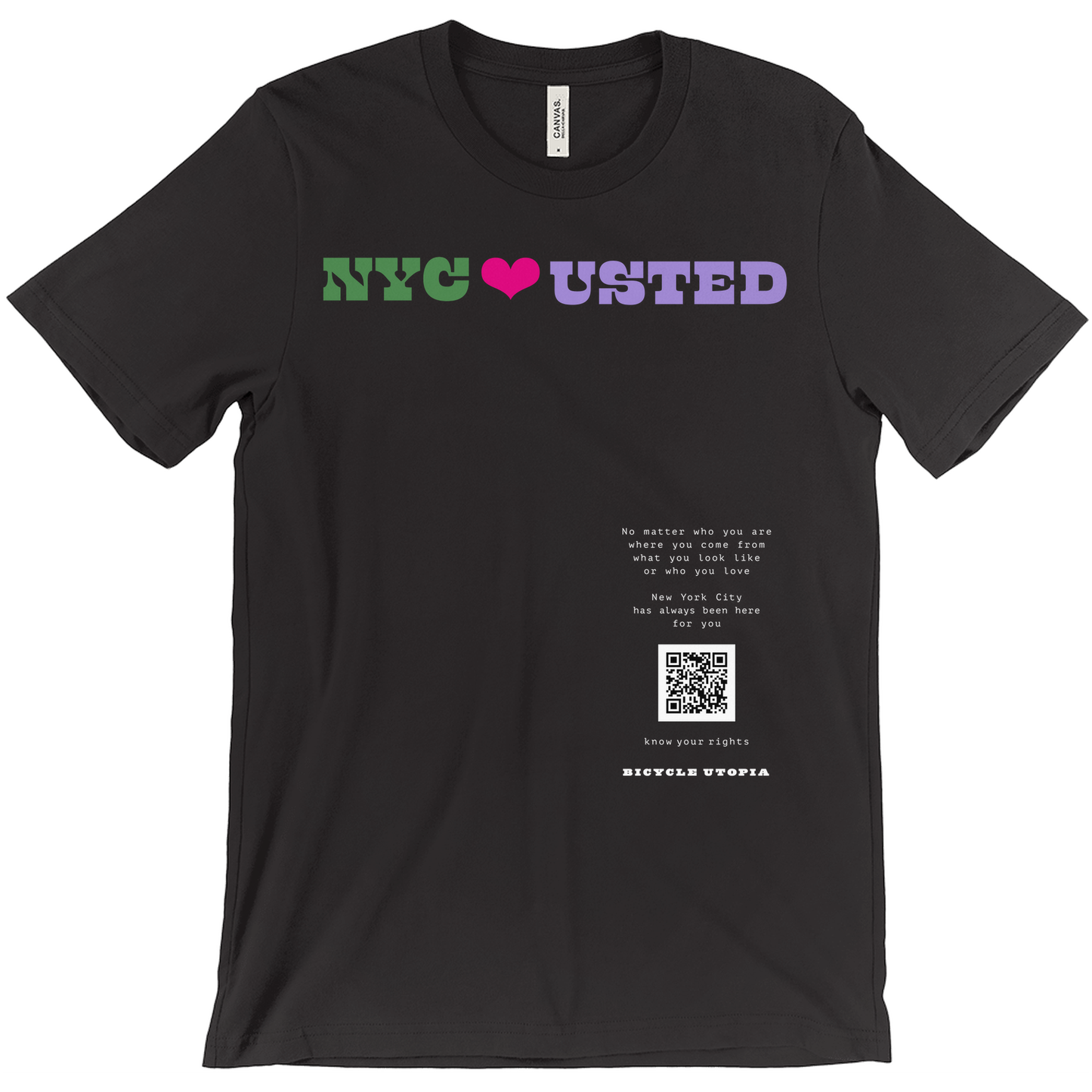 NYC ♥️ You NYC Graphic Tee – Immigrant Rights | Sanctuary City - Spanish Language