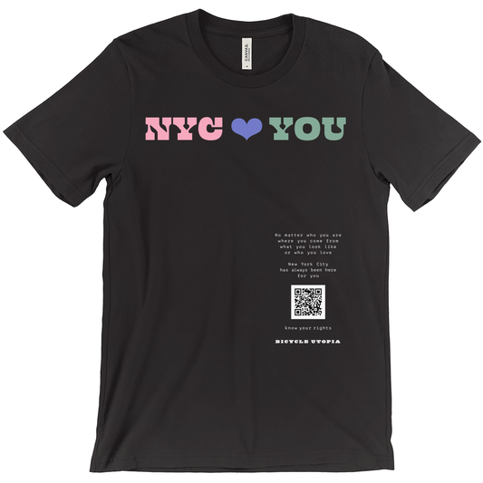 NYC ♥️ You NYC Graphic Tee – Immigrant Rights | Sanctuary City - English Language