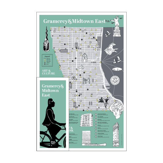 Gramercy Midtown Map – NYC Walking Guide With Local Art Spots & Bike Share Routes